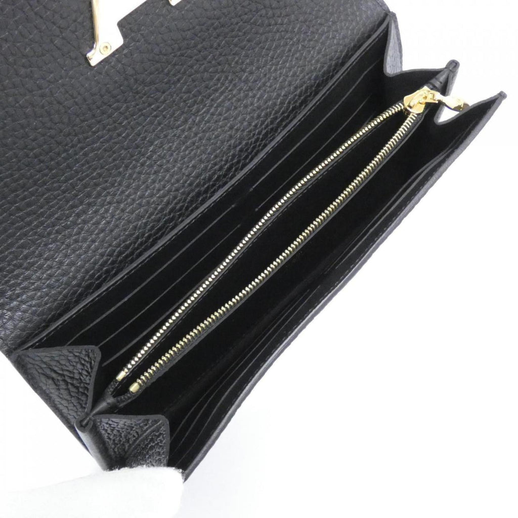 Louis Vuitton Taurillon Black Leather Long Wallet