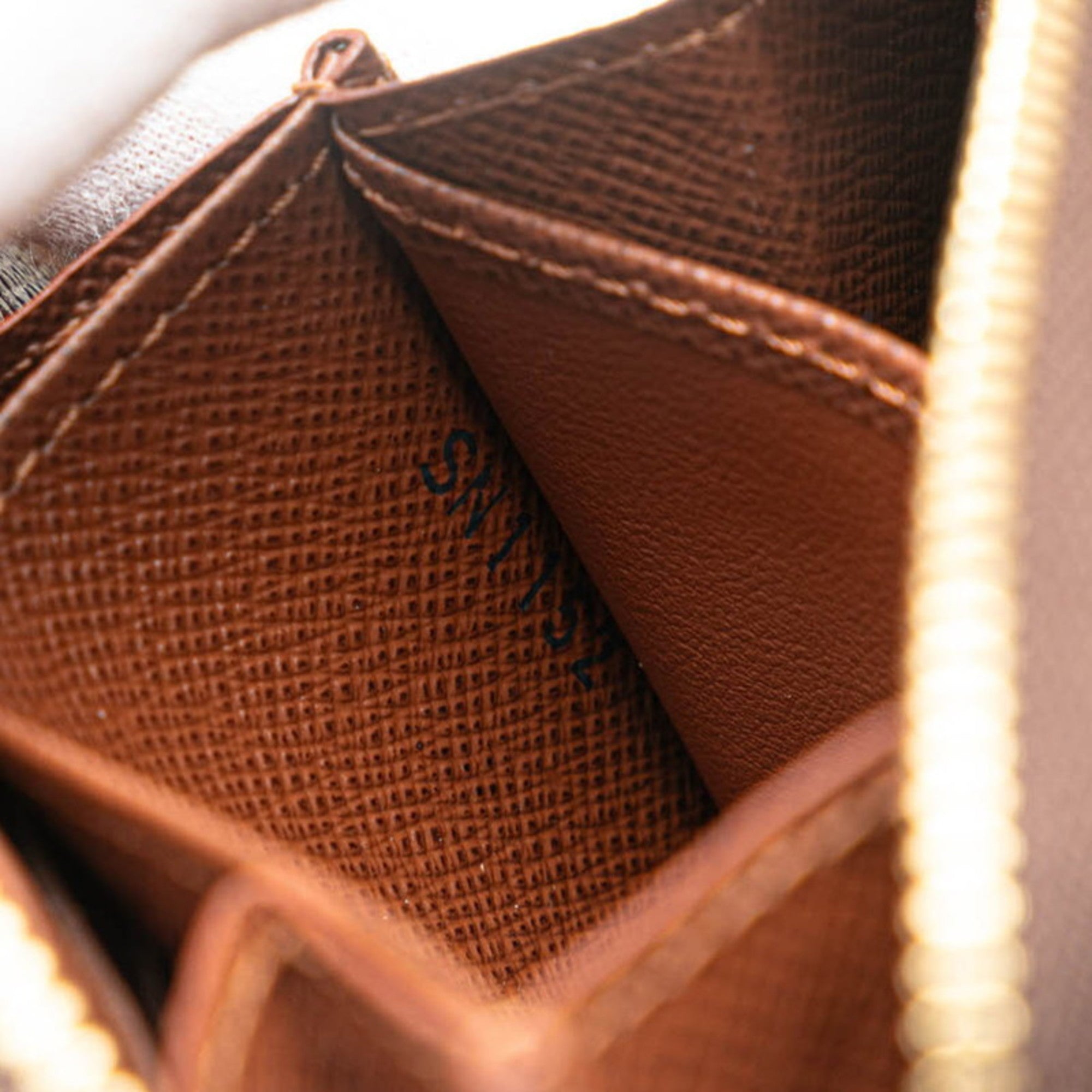 Louis Vuitton Brown Pvc Leather Coin Purse/Coin Case