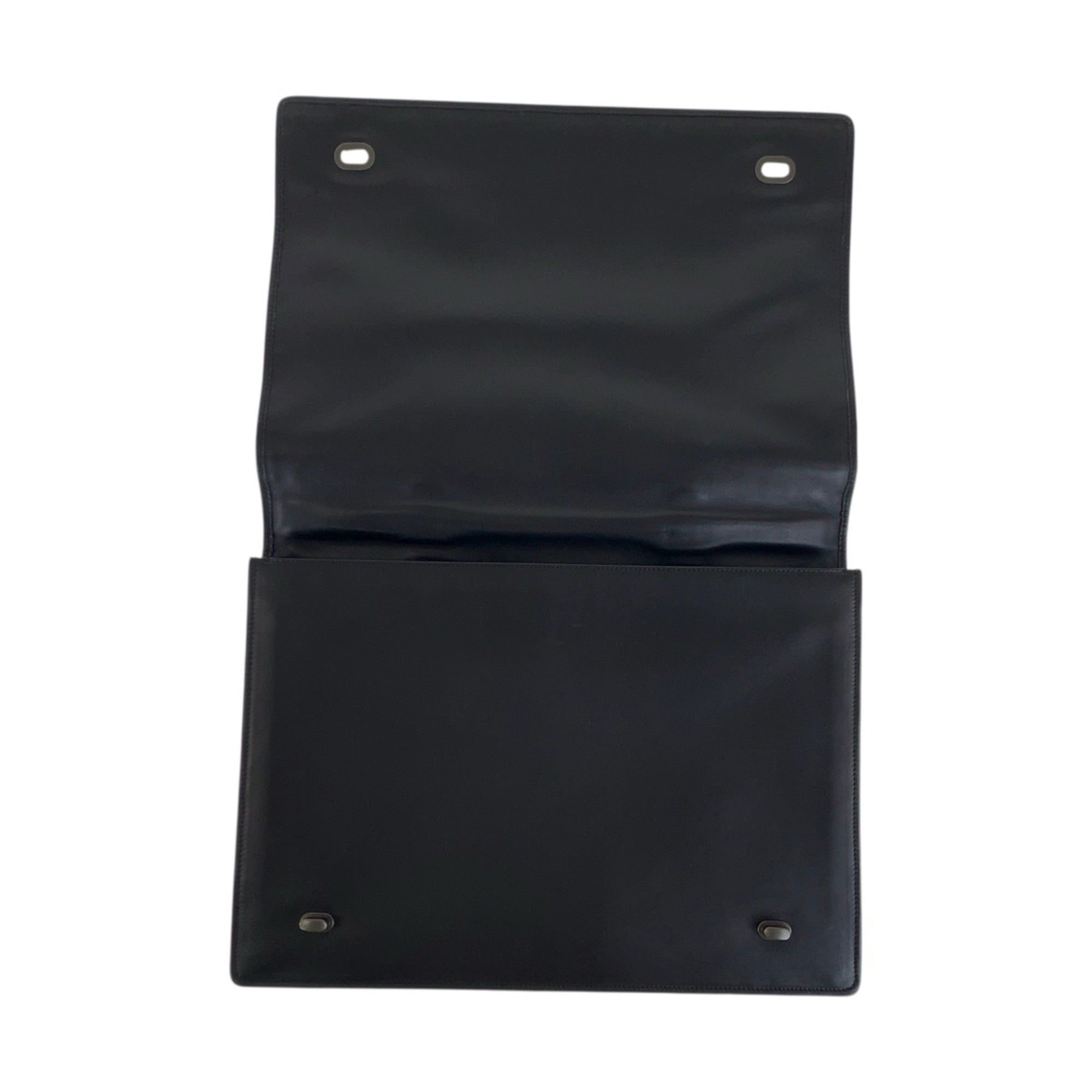 Bottega Veneta Intrecciato Black Leather Briefcase