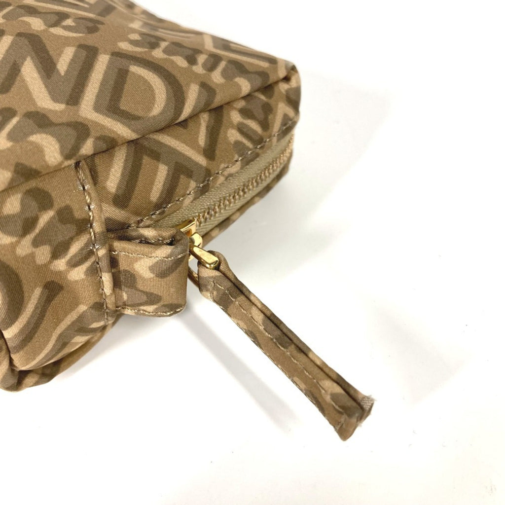 Fendi Beige Nylon Pouch