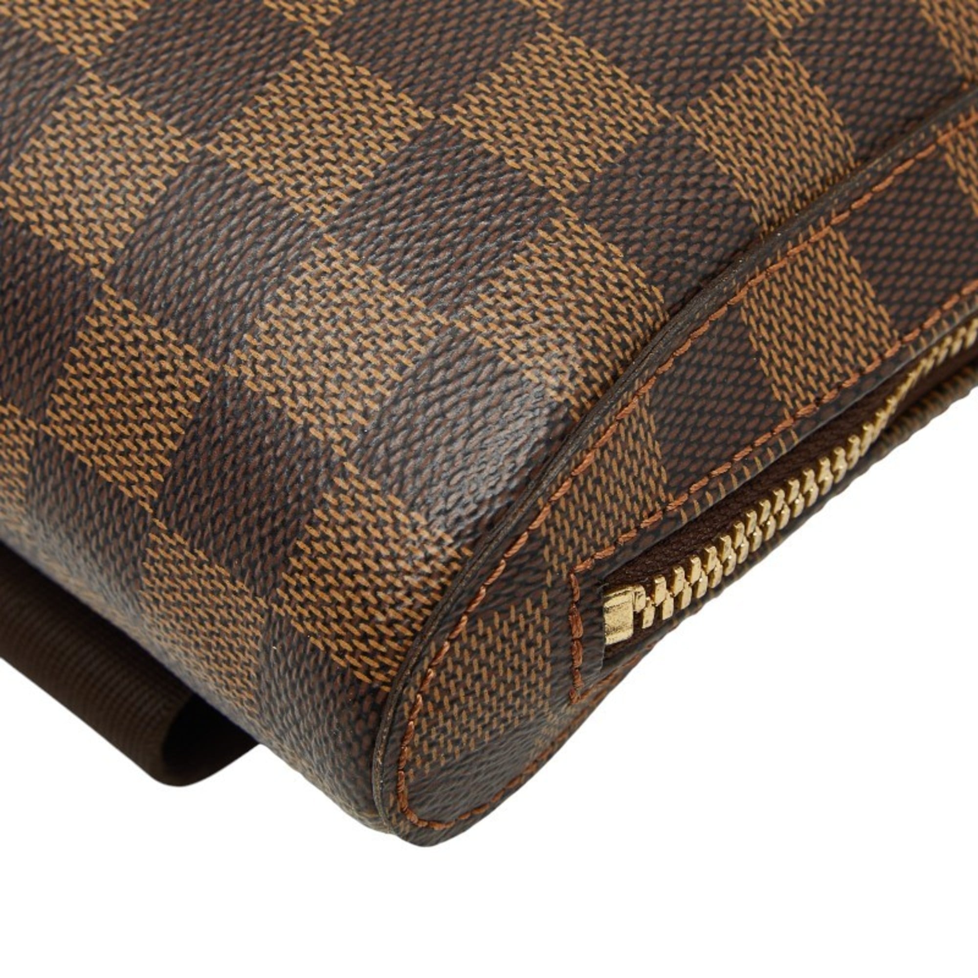 Louis Vuitton Brown Pvc Leather Sling Bag