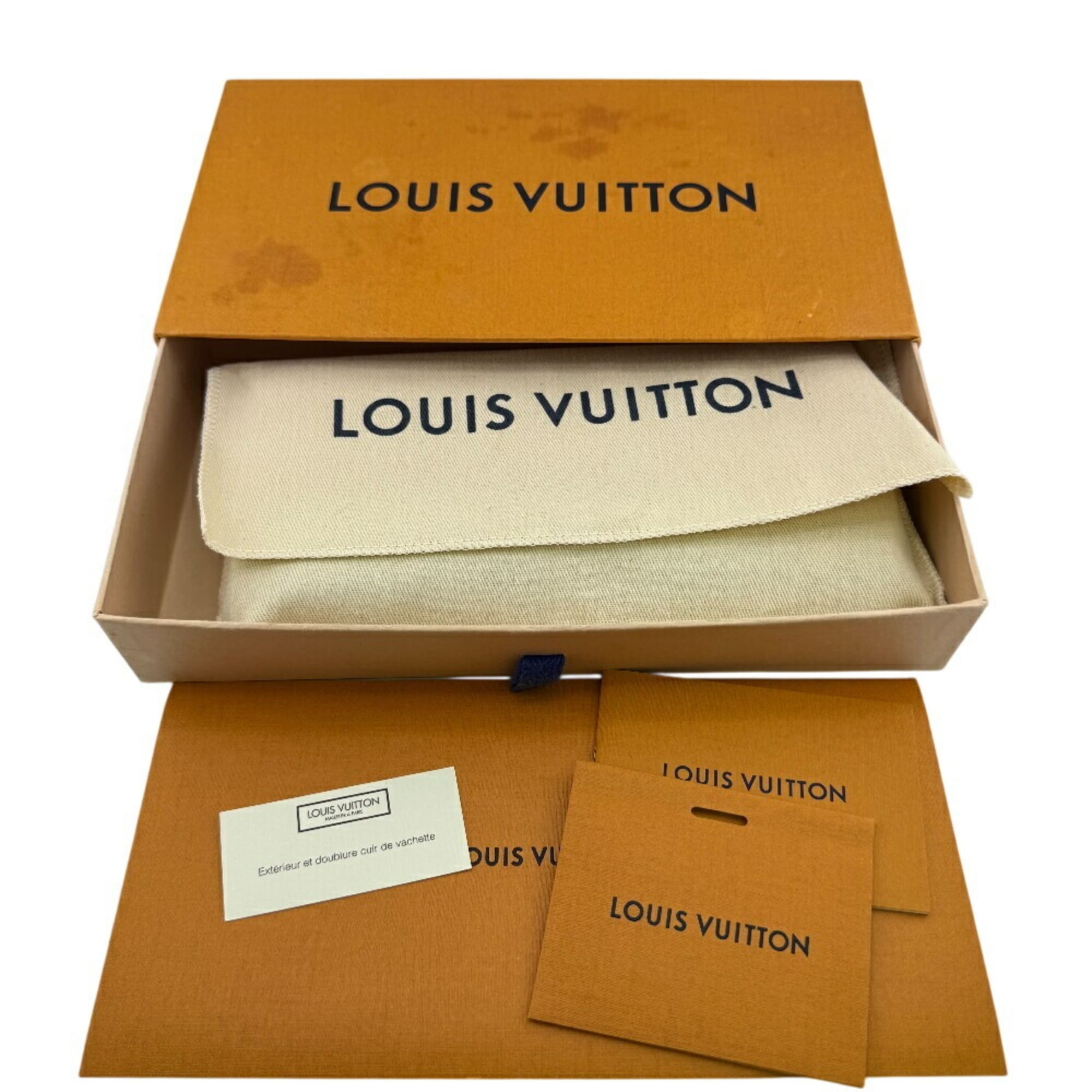 Louis Vuitton Taurillon Black Leather Long Wallet