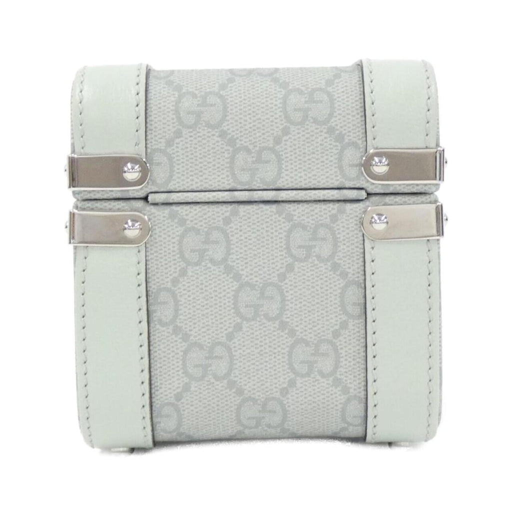 Gucci Pale Green Gg Supreme Leather Vanity Bag (Pre-Owned)