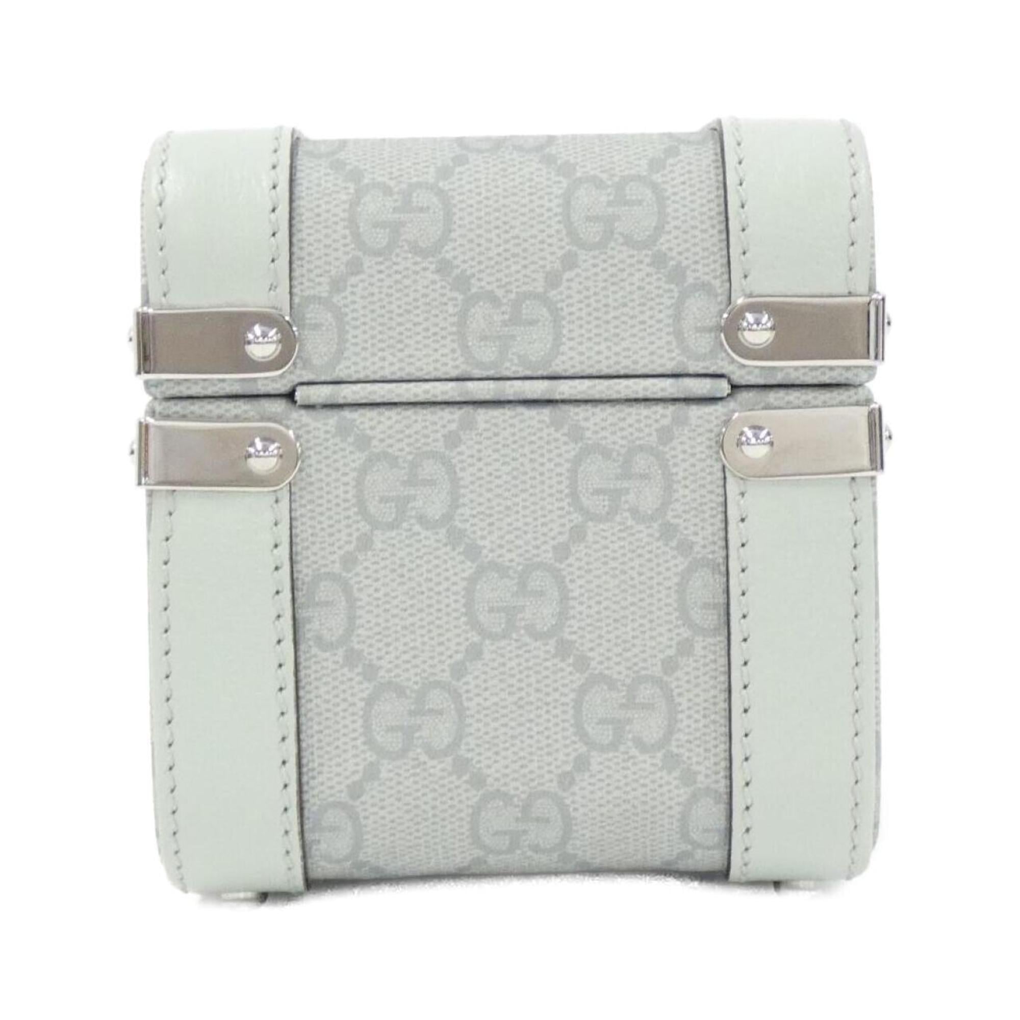 Gucci Pale Green Gg Supreme Leather Vanity Bag (Pre-Owned)