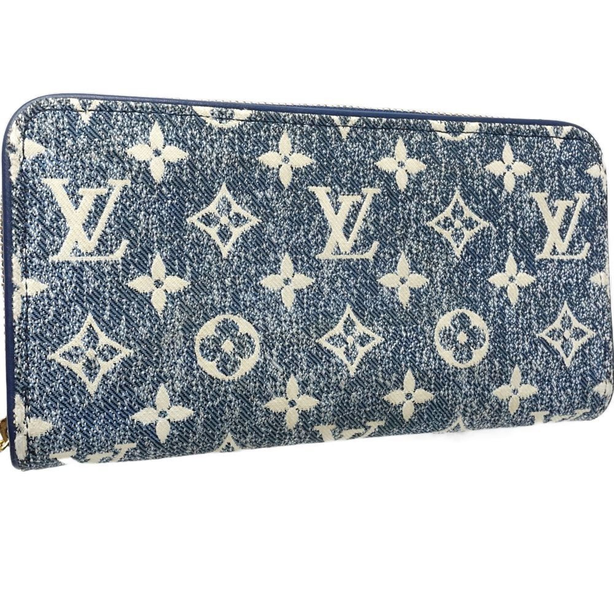 Louis Vuitton Monogram Blue Canvas Long Wallet