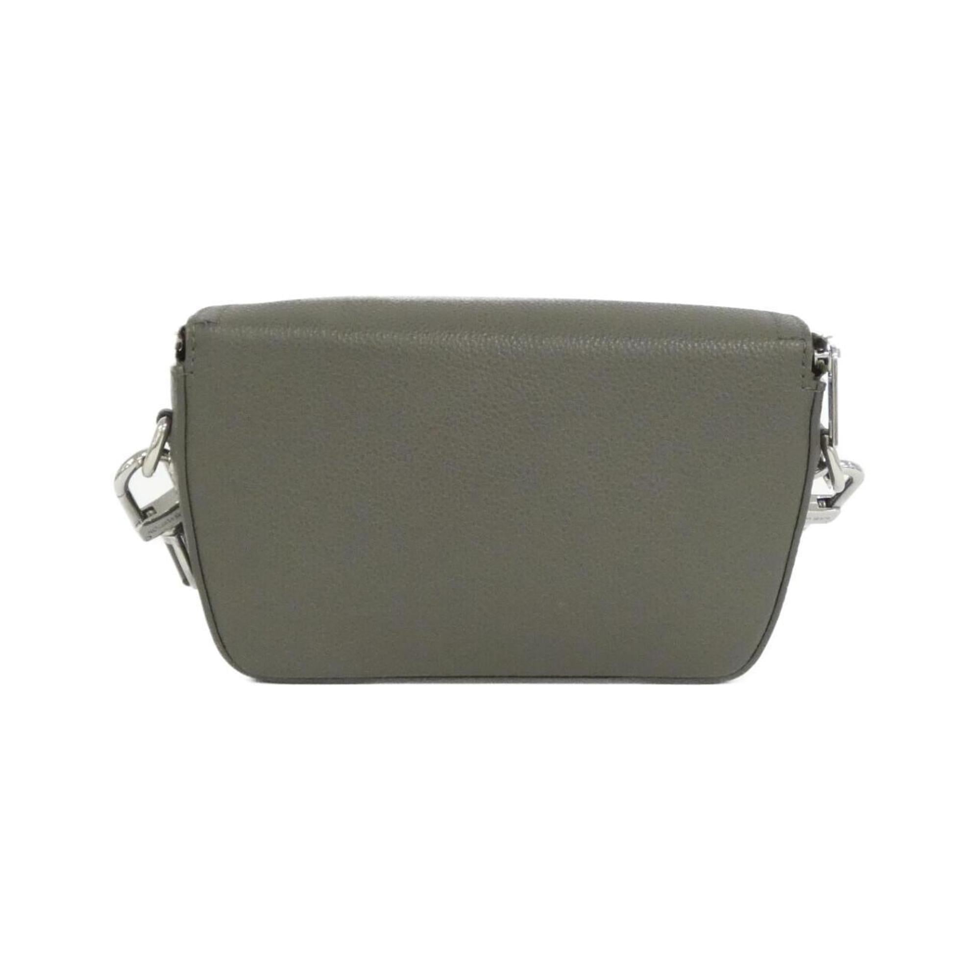 Louis Vuitton Khaki Leather Shoulder Bag