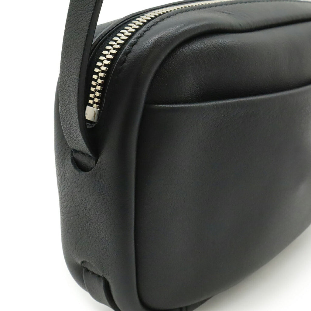 Balenciaga Black Leather Pochette Shoulder