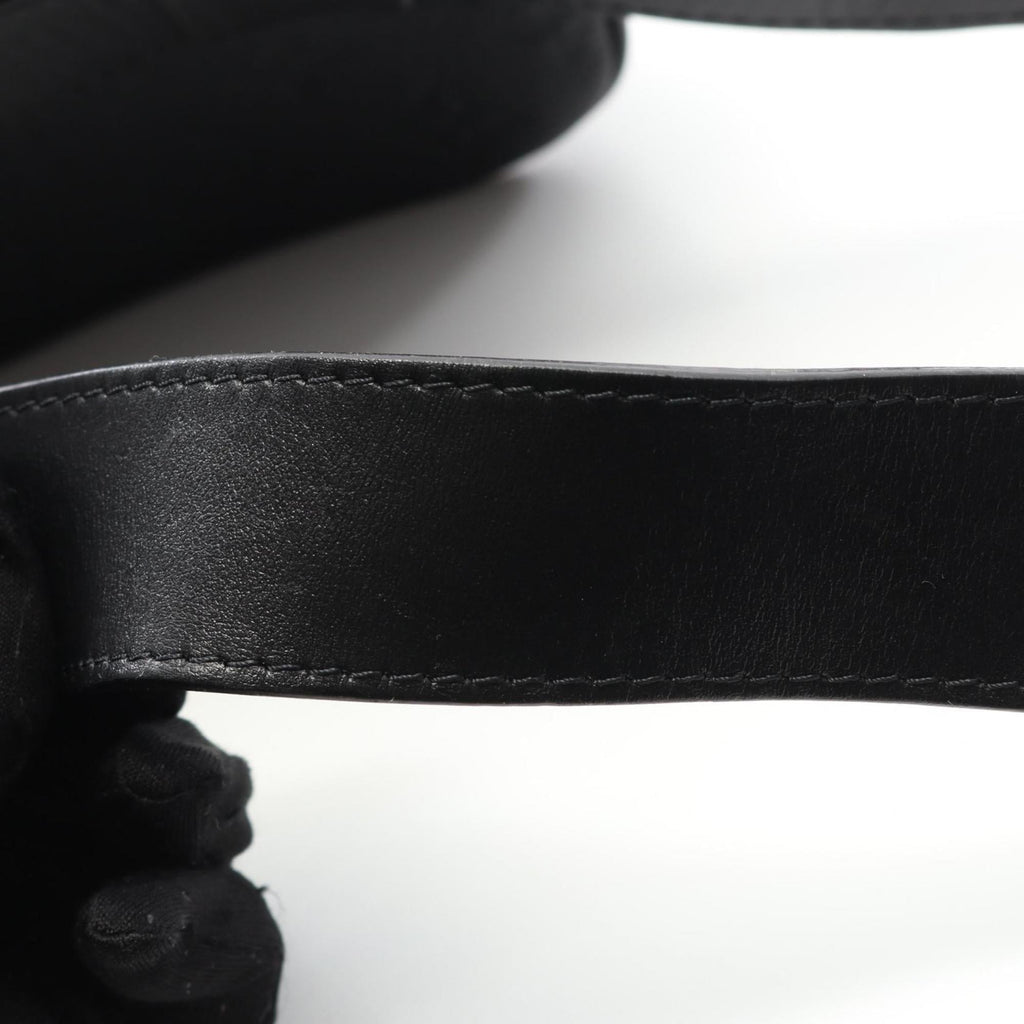 Louis Vuitton Black Noir Leather Fanny Pack Pochette