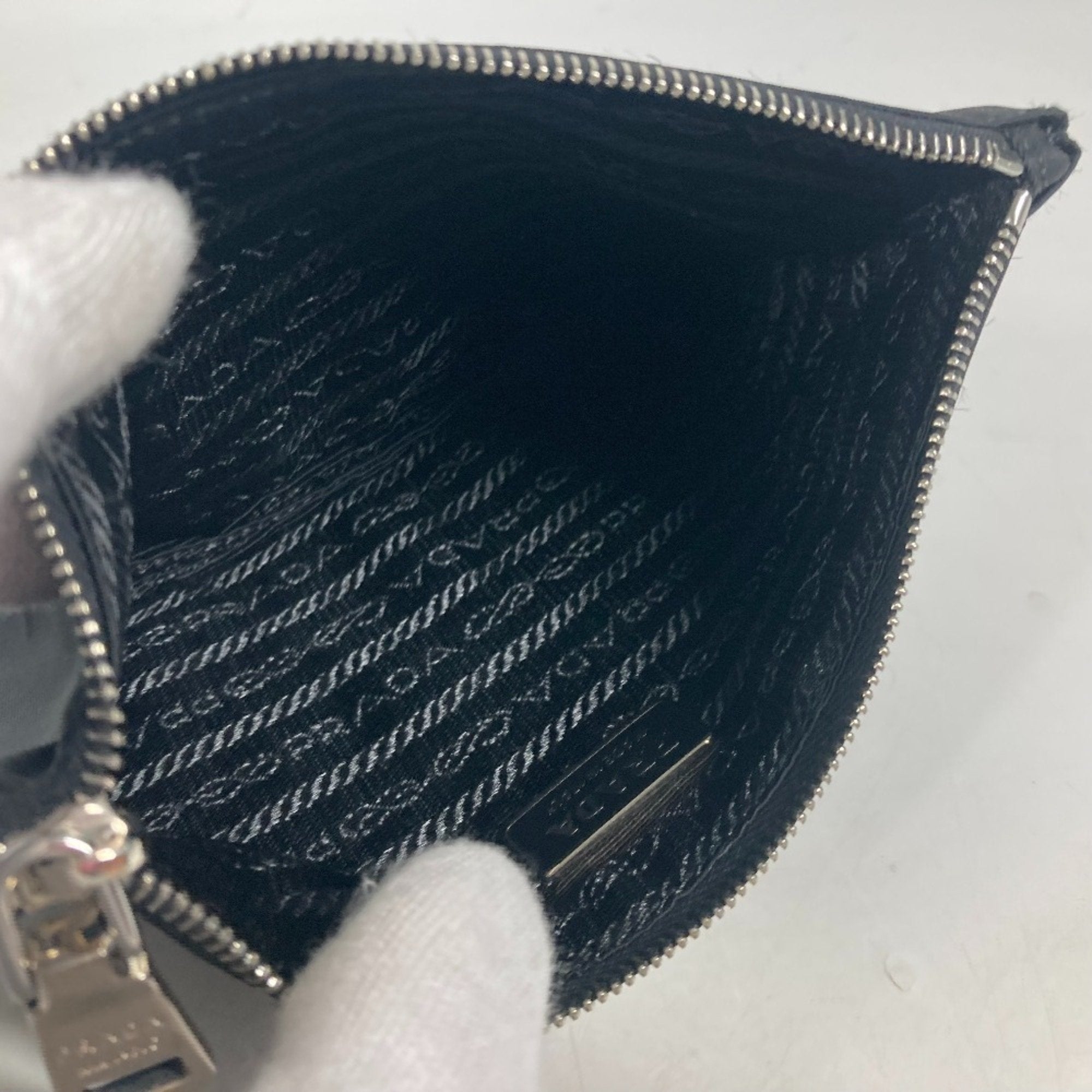 Prada Black Nylon Clutch Bag Pouch