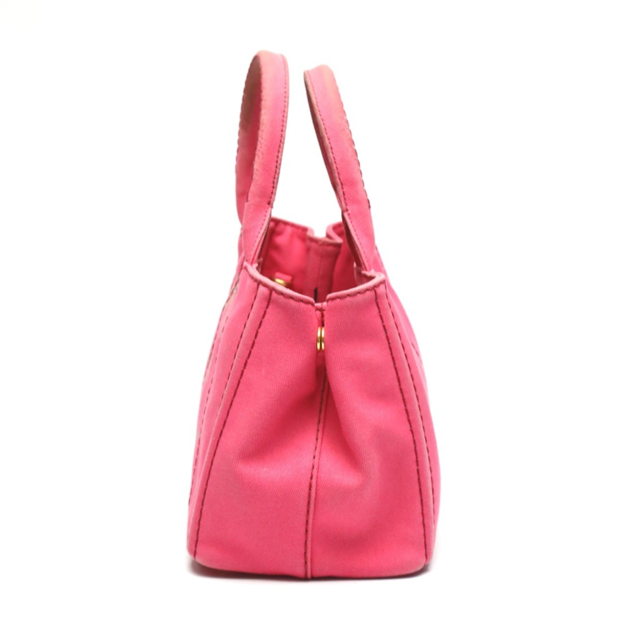 Prada Pink Canvas Tote Bag