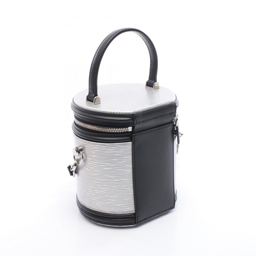 Louis Vuitton Black Silver Leather Handbag