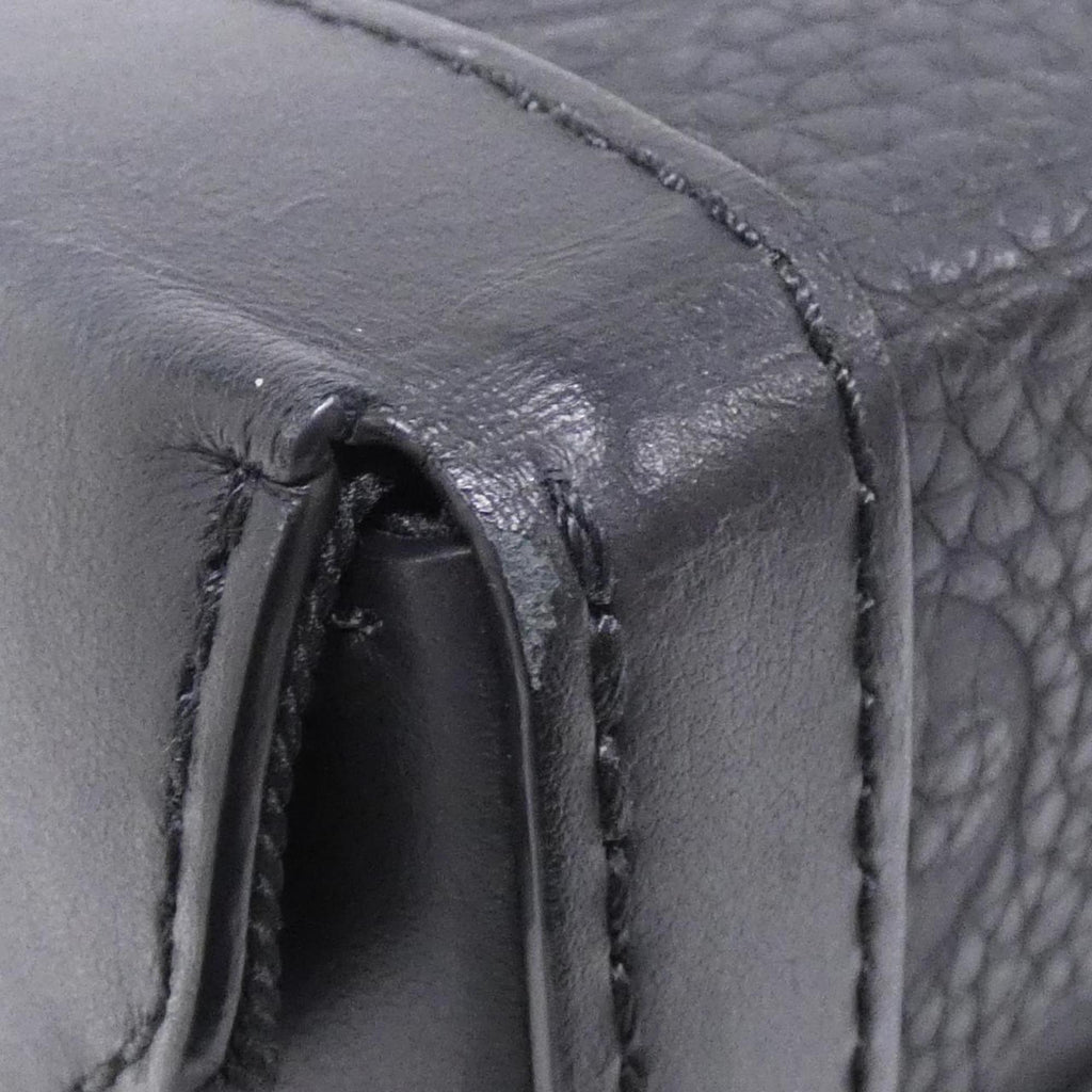 Louis Vuitton Black Leather Shoulder Bag