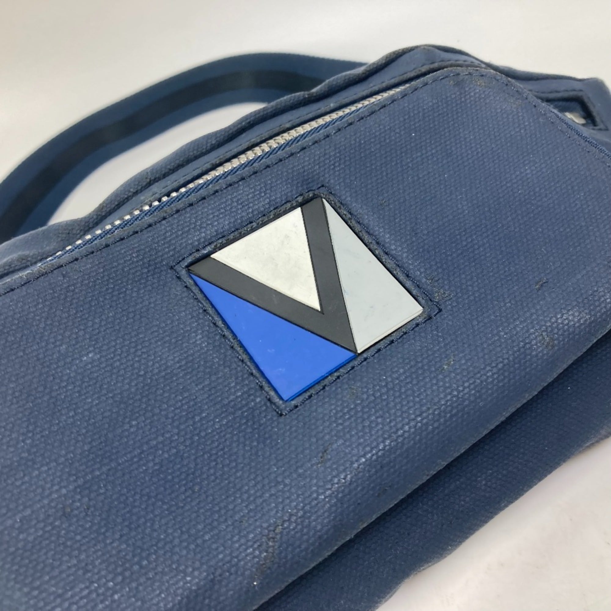 Louis Vuitton Blue Metal Sling Bag