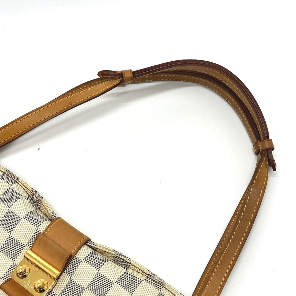 Louis Vuitton White Damier Azur Shoulder Bag Tote Bag