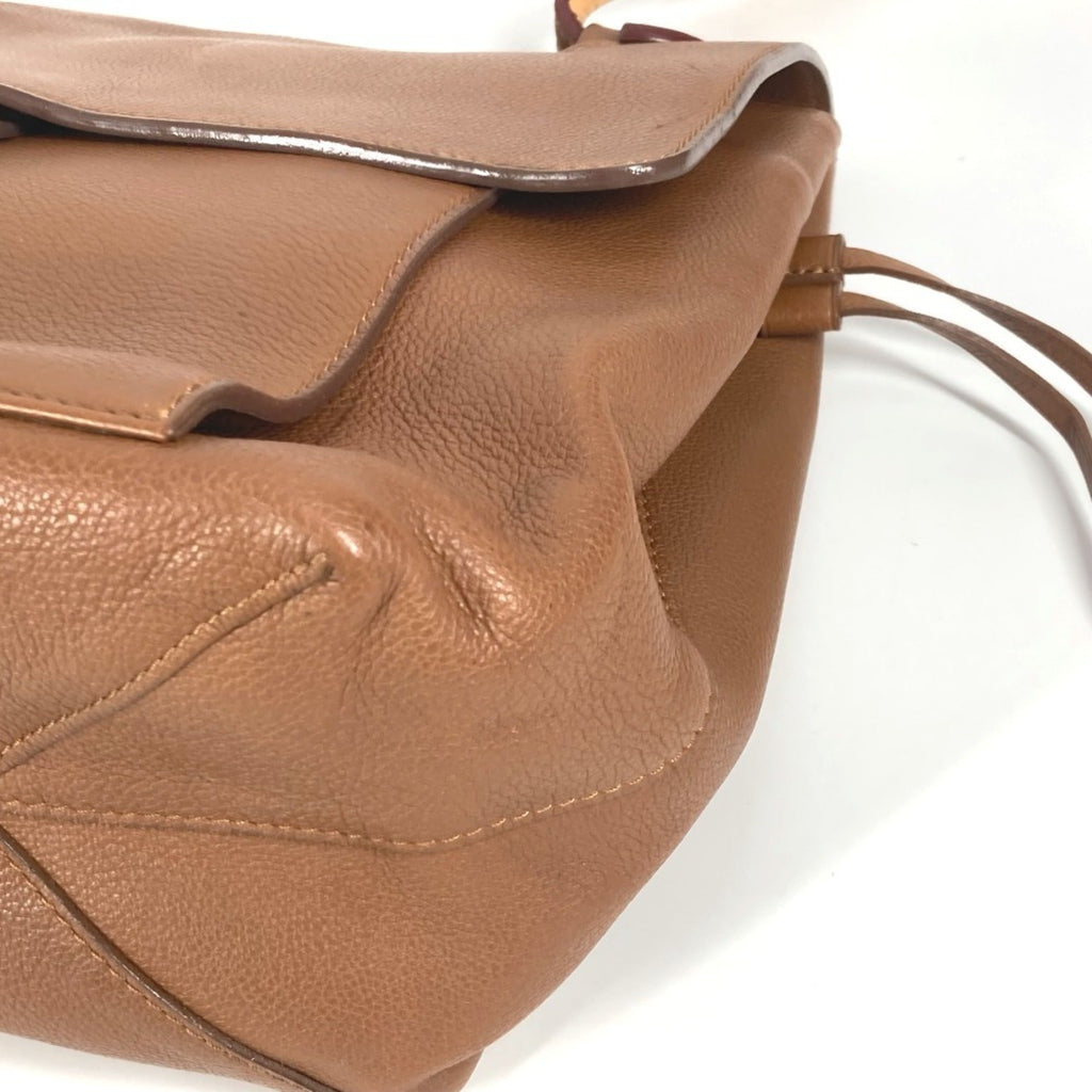 Louis Vuitton Brown Leather Shoulder Bag Tote Bag