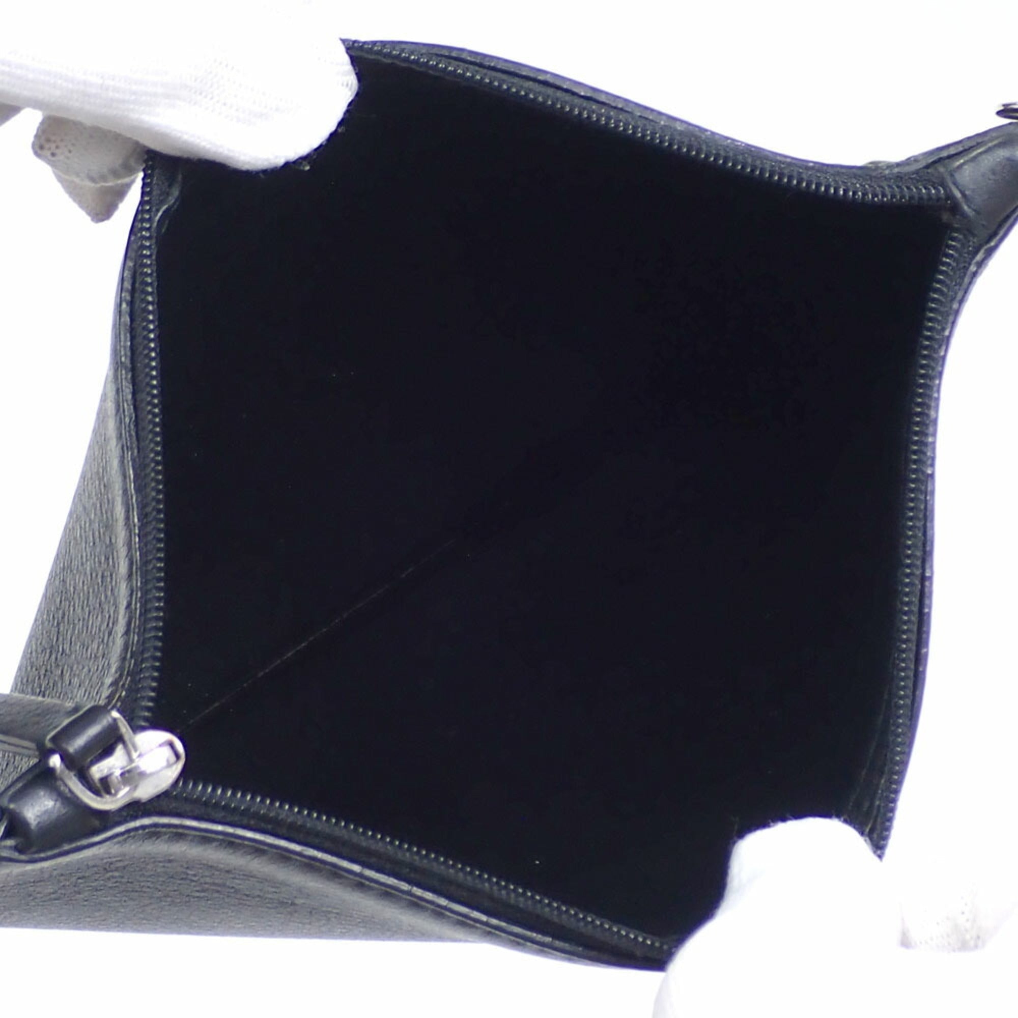 Balenciaga Black Leather Pouch