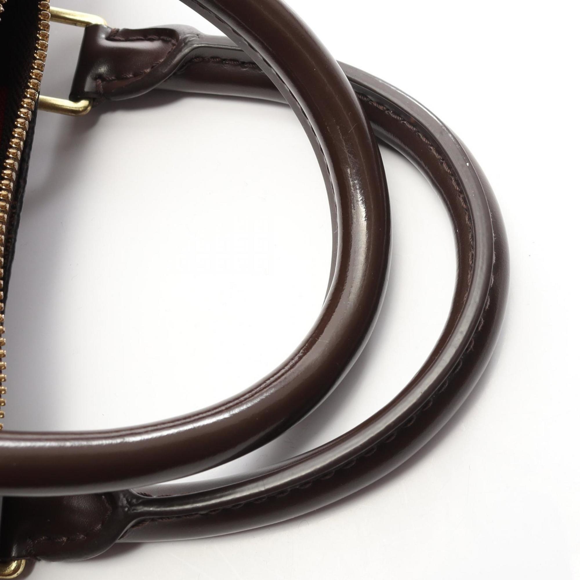 Louis Vuitton Brown Ebene Coated Canvas Leather Handbag