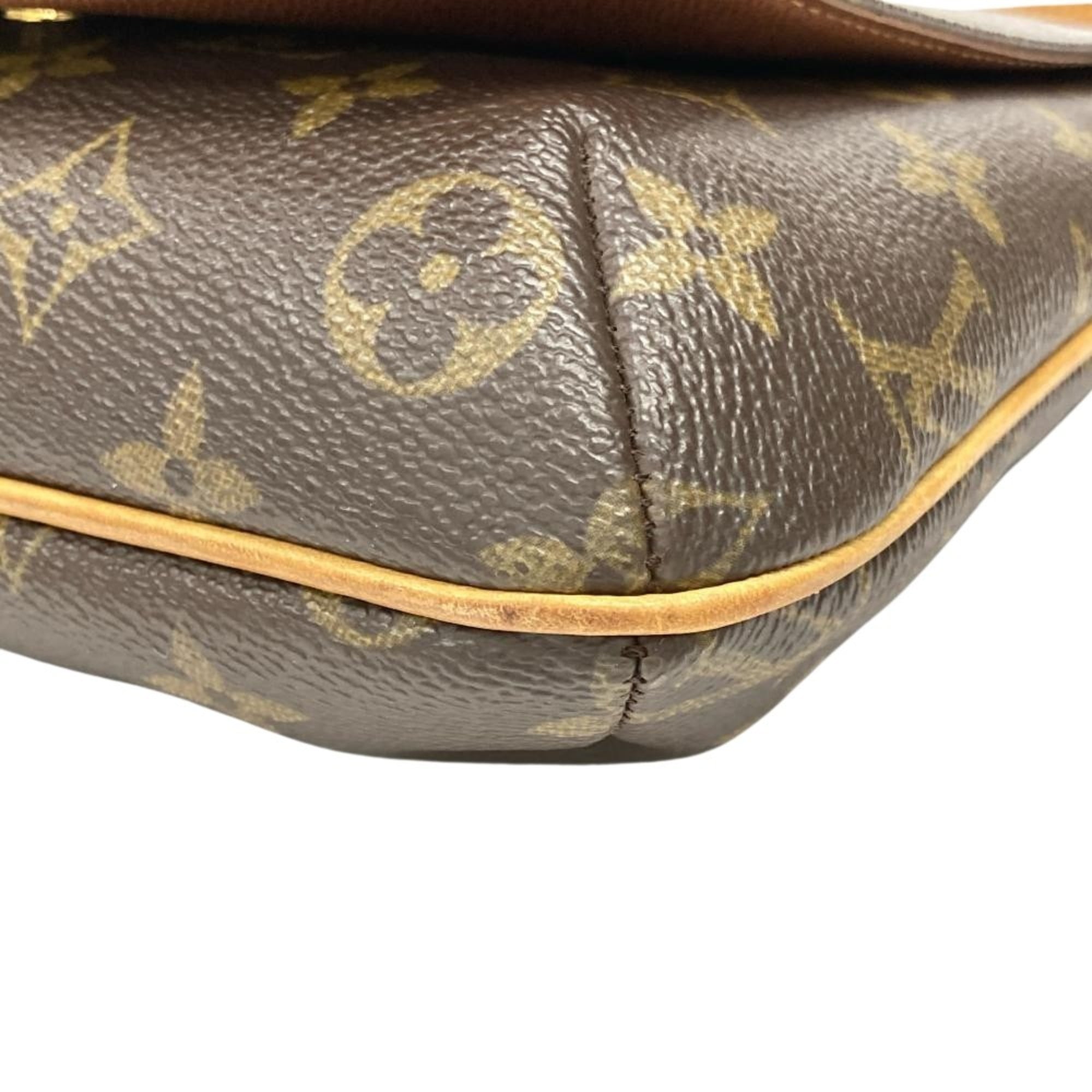 Louis Vuitton Brown Monogram Canvas Shoulder Bag