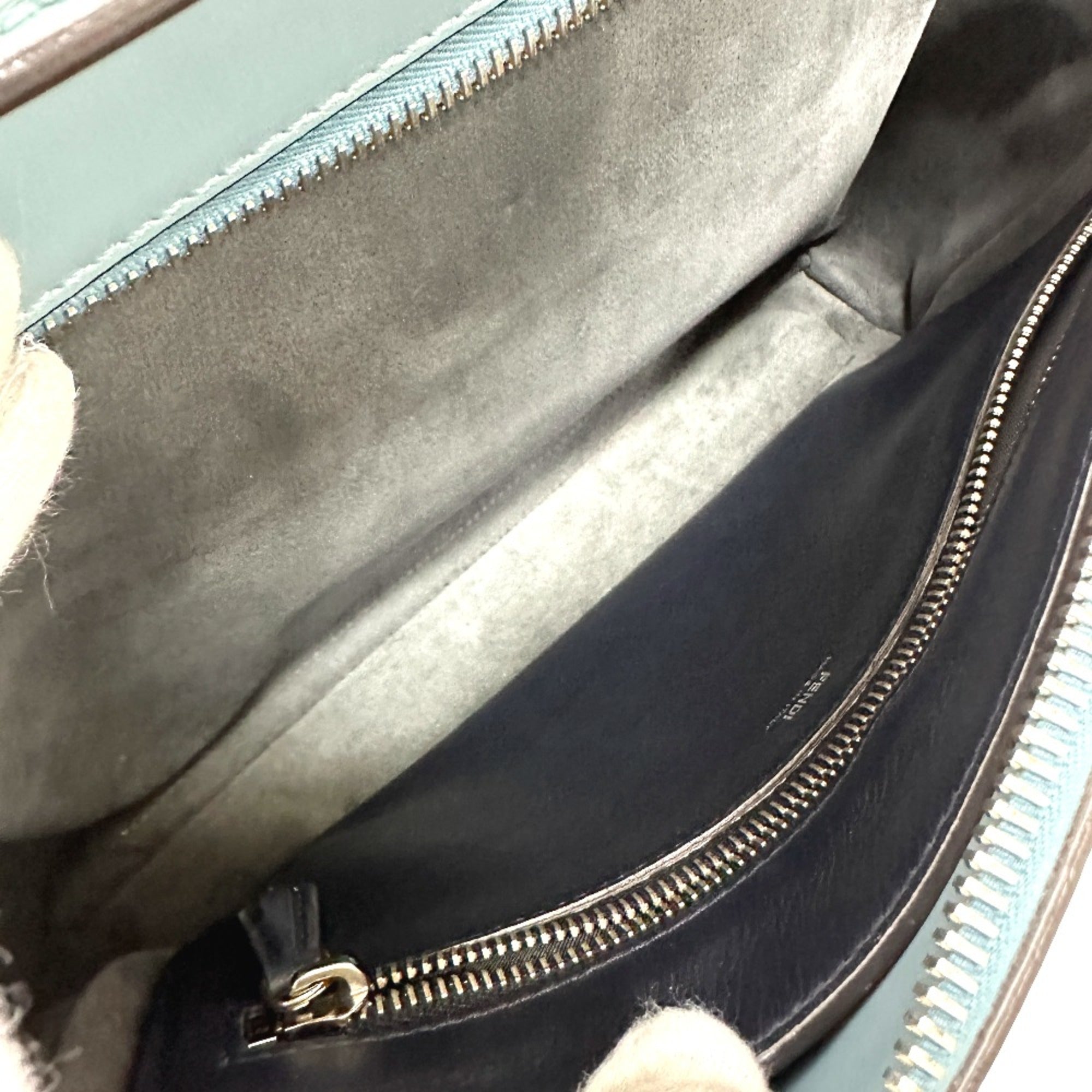 Fendi Blue Leather Handbag