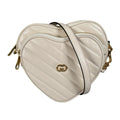 Gucci White Leather Shoulder Bag (Pre-Owned)