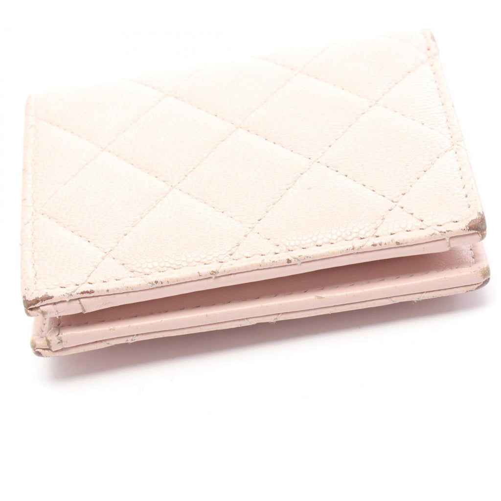 Chanel Pink Grained Calfskin Wallet (Bi-Fold)