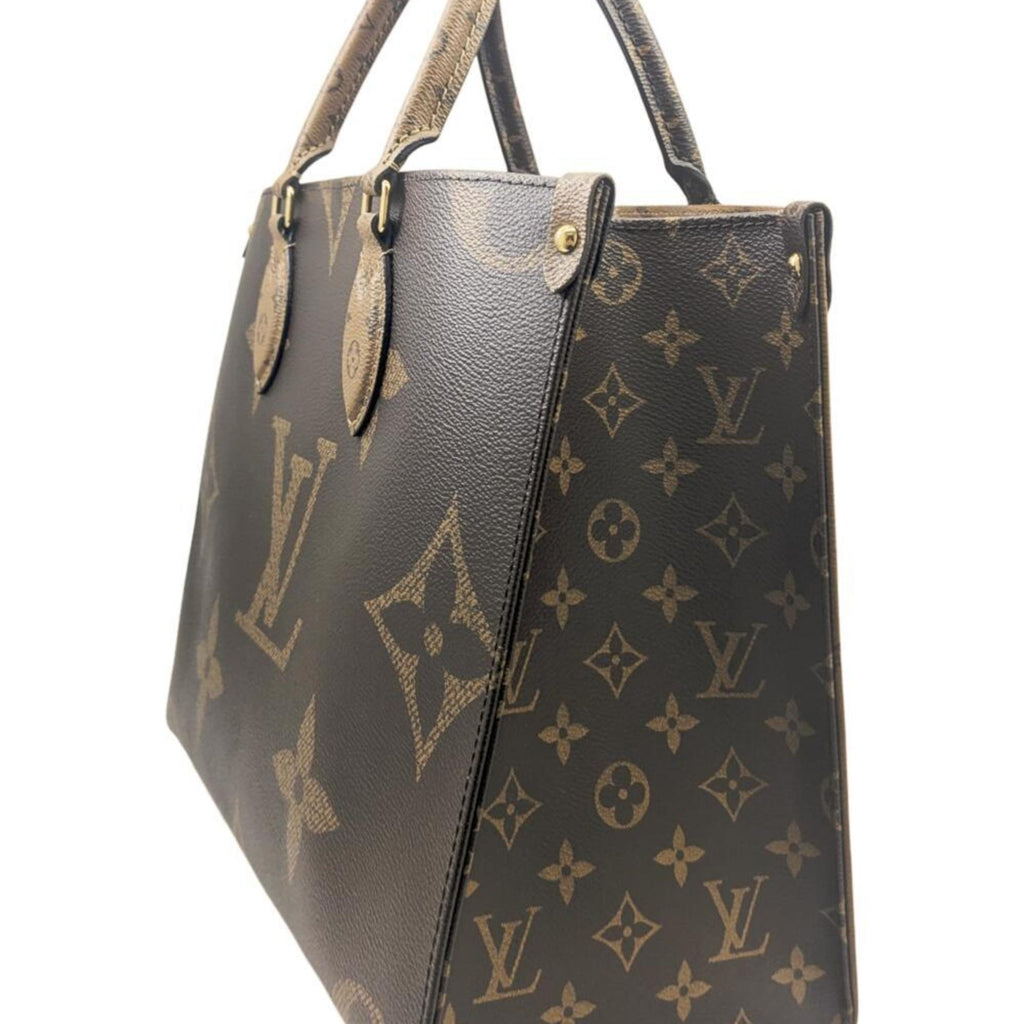 Louis Vuitton Brown Monogram Monogram Reverse Monogram Reverse Monogram Handbag Shoulder Bag Tote Bag