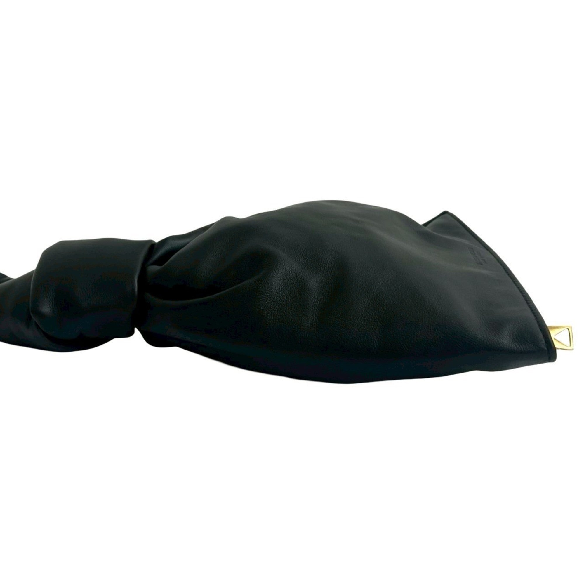 Bottega Veneta Black Leather Clutch Bag Handbag