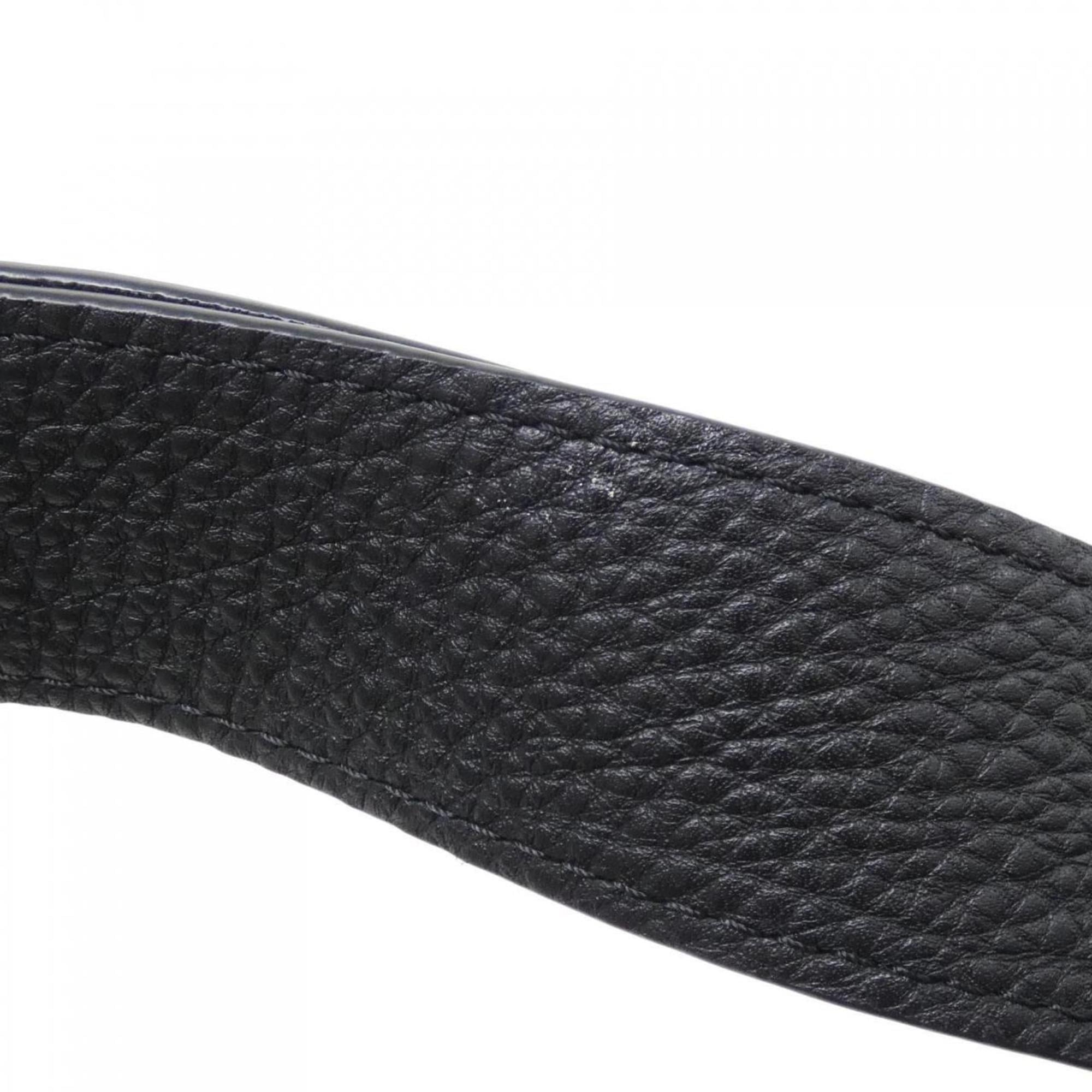 Louis Vuitton Black Leather Shoulder Bag