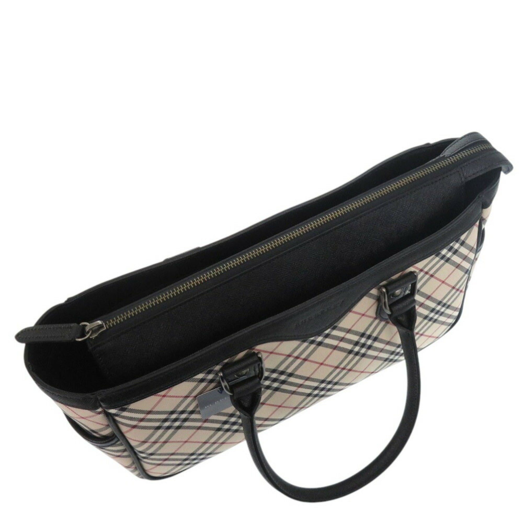 Burberry Multi-Color Leather Cotton Handbag