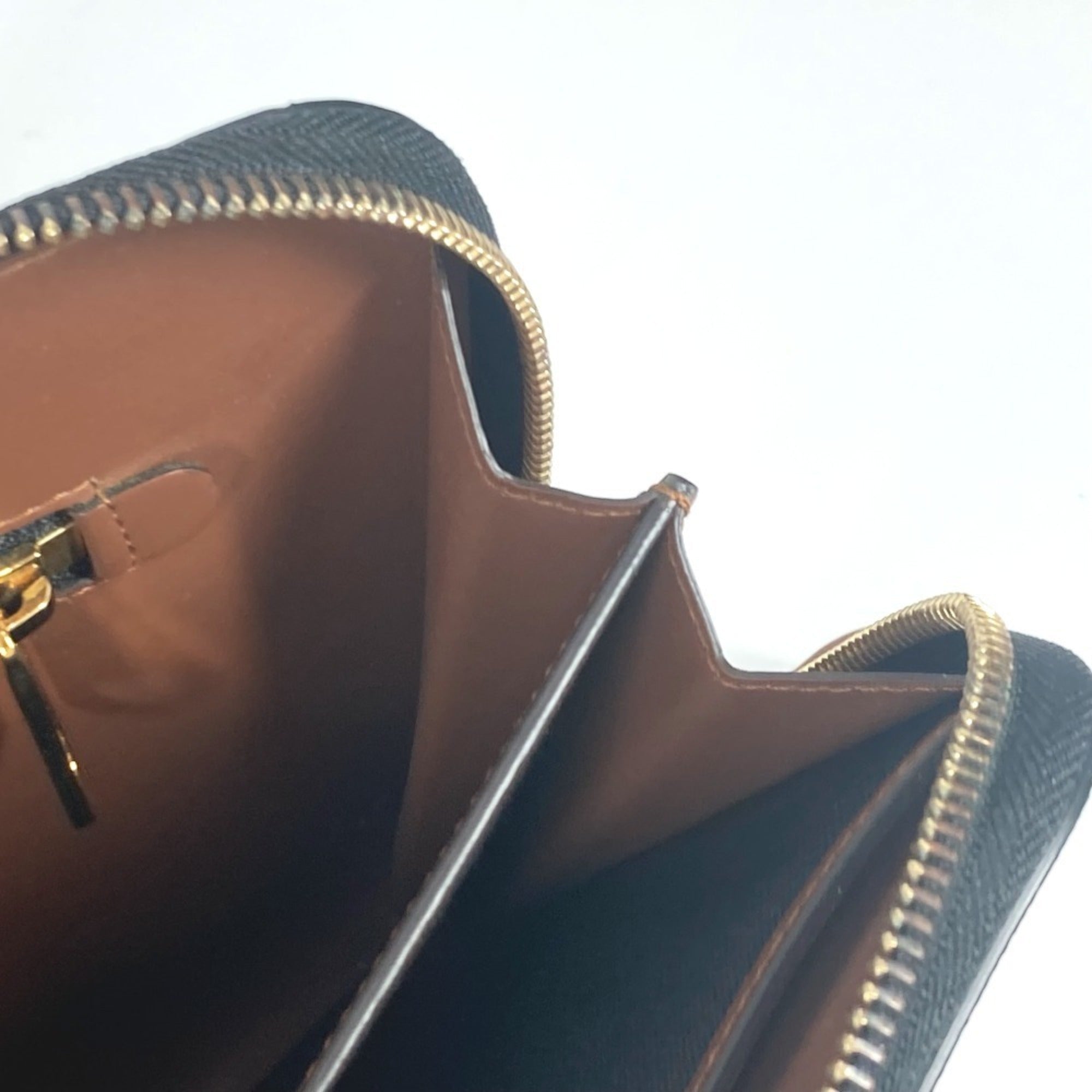 Burberry Brown Leather Canvas Clutch Bag Pouch