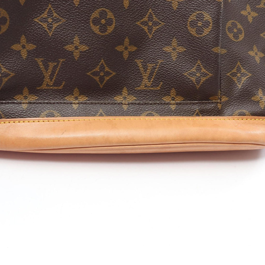 Louis Vuitton Brown Coated Canvas Leather Backpack Handbag