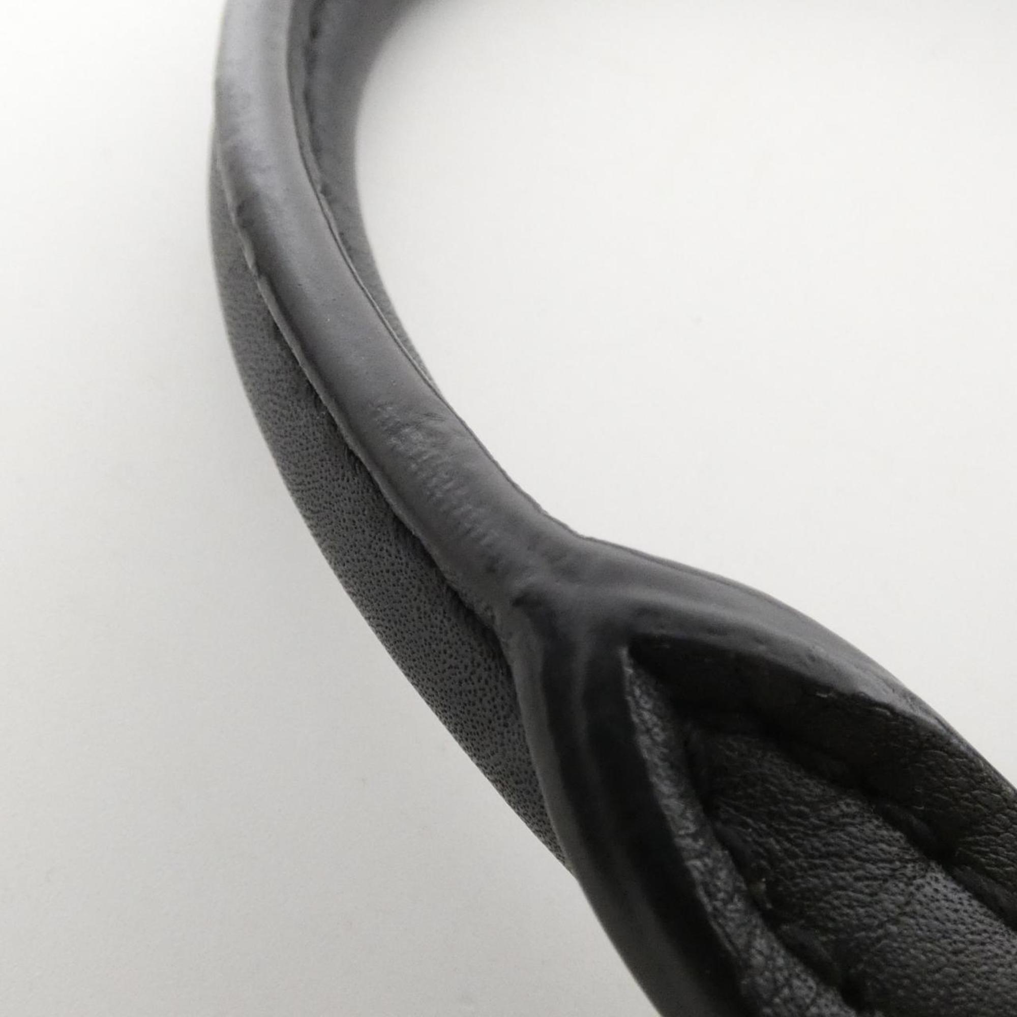 Louis Vuitton Black Marron Coated Canvas Leather Handbag