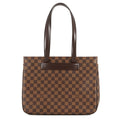 Louis Vuitton Damier Damier Canvas Ebene Red Color Shoulder Bag Tote Bag