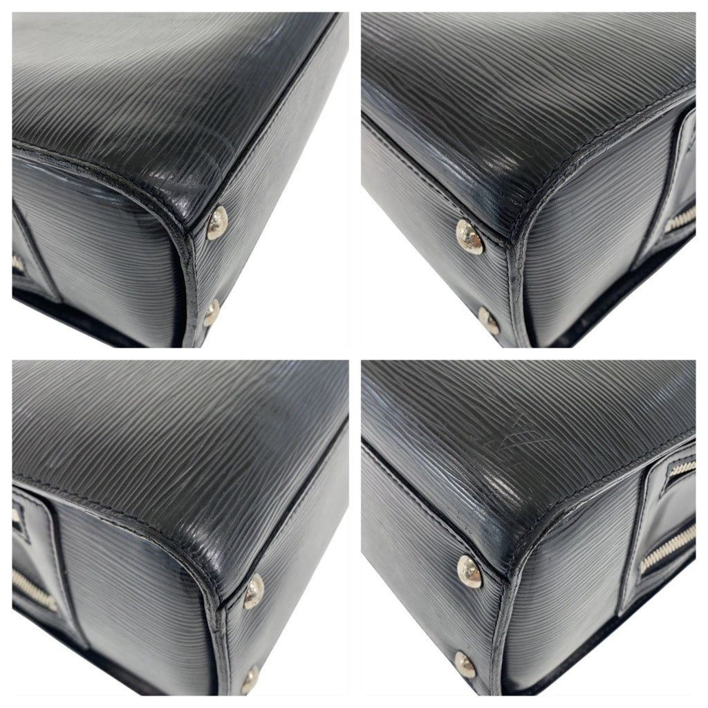 Louis Vuitton Black Noir Epi Leather Briefcase
