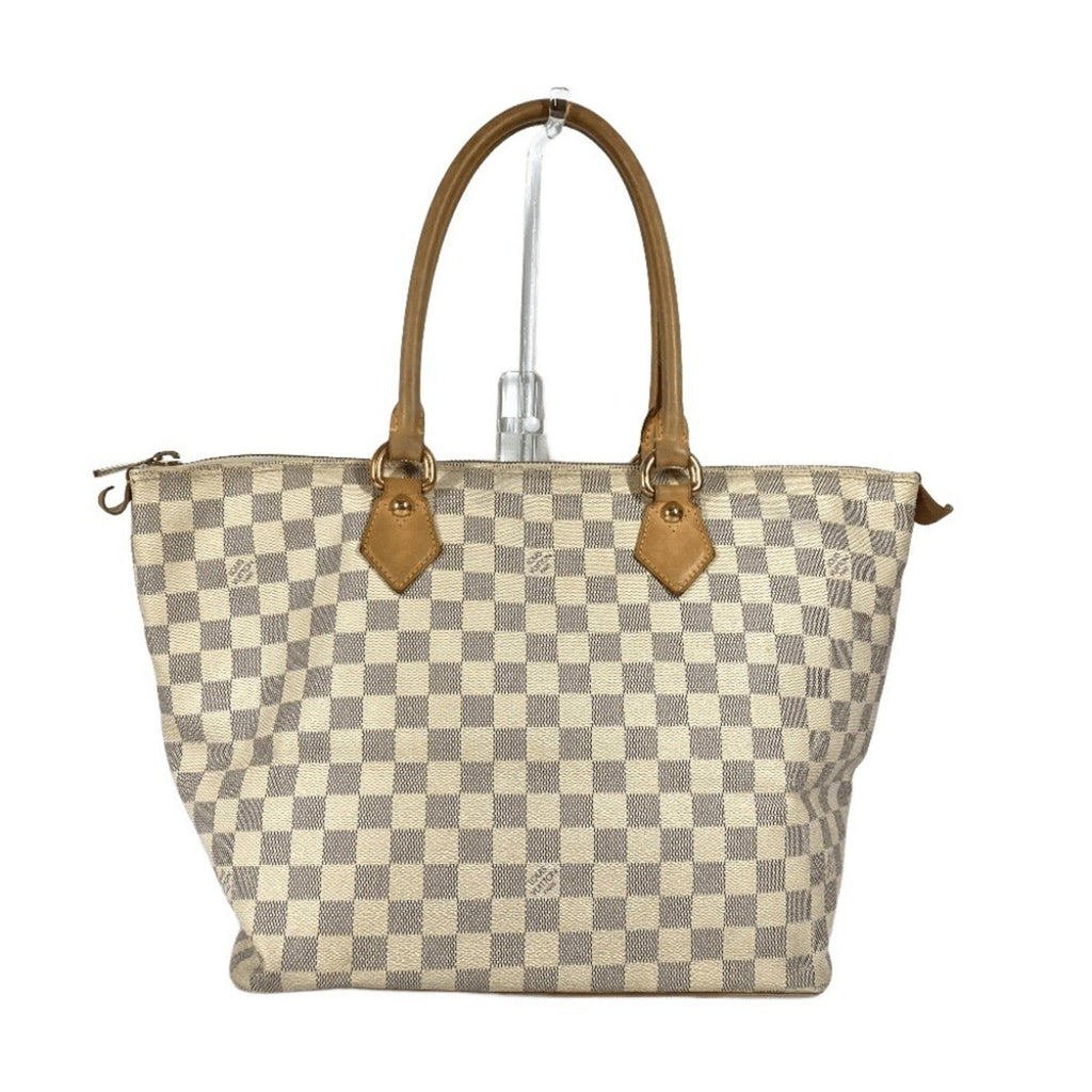 Louis Vuitton White Damier Azur Shoulder Bag Tote Bag