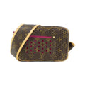 Louis Vuitton Fuchsia Marron Coated Canvas Shoulder Bag