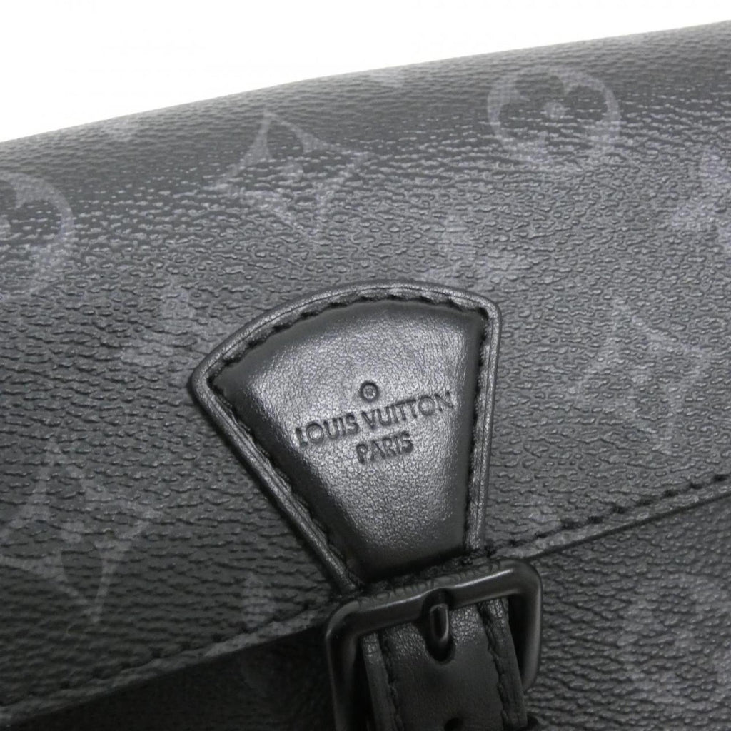 Louis Vuitton Black Coated Canvas Shoulder Bag