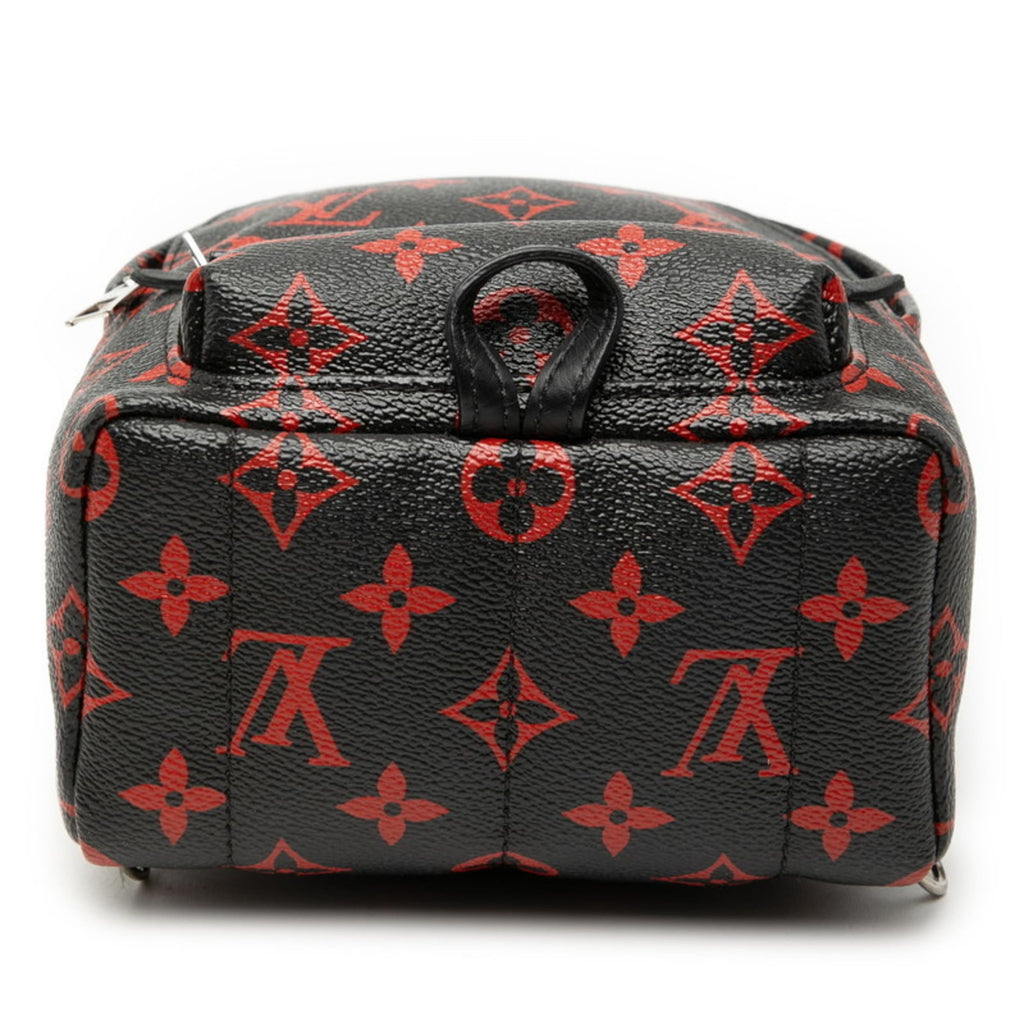 Louis Vuitton Black Red Color Pvc Leather Backpack