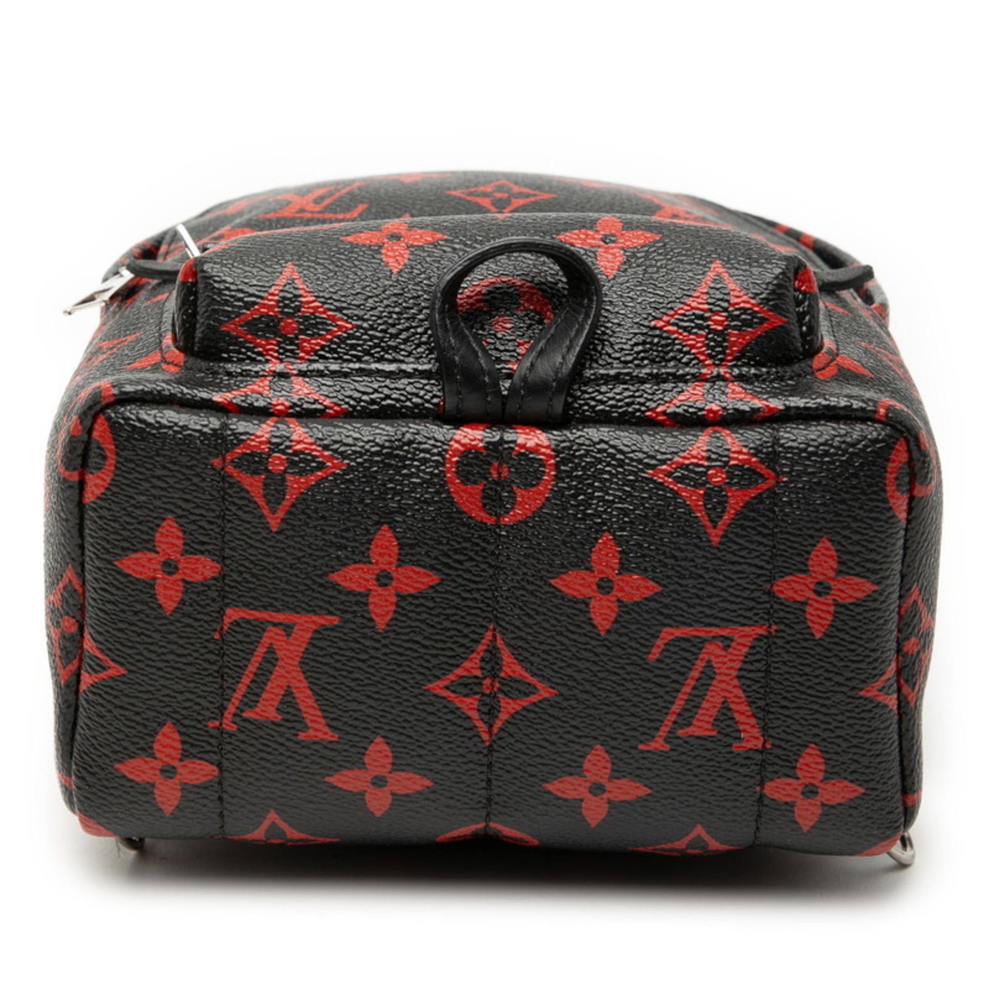Louis Vuitton Black Red Color Pvc Leather Backpack