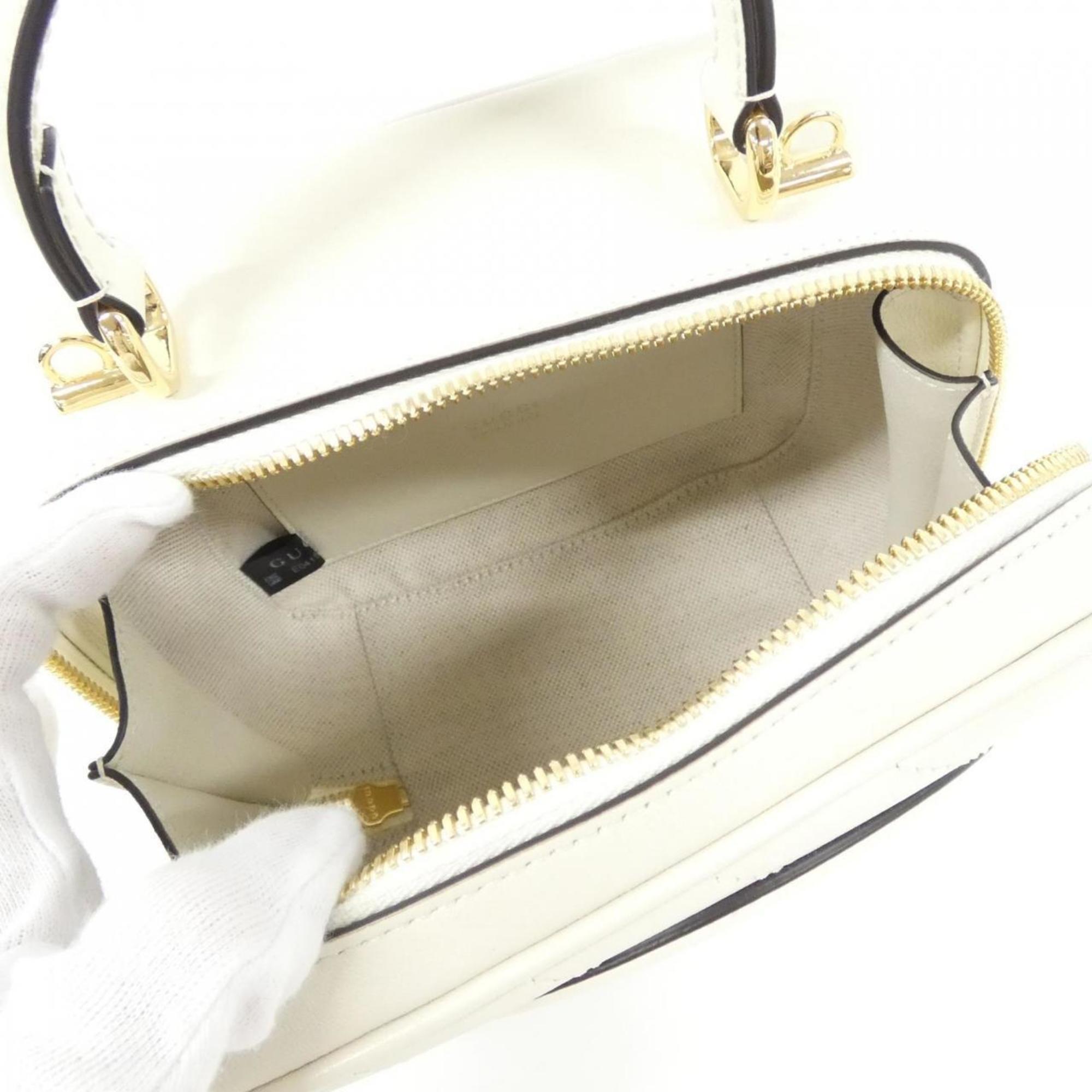 Gucci White Leather Handbag (Pre-Owned)
