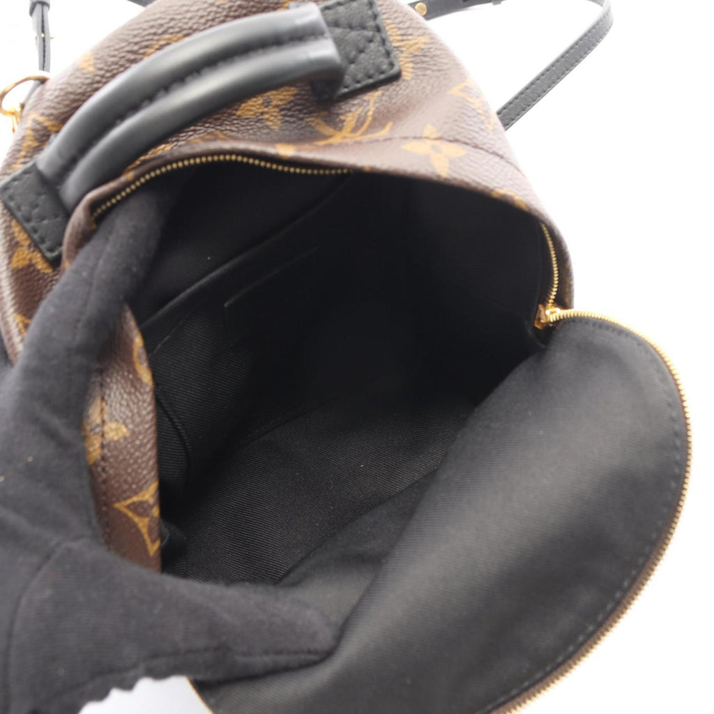 Louis Vuitton Black Brown Monogram Monogram Leather Backpack