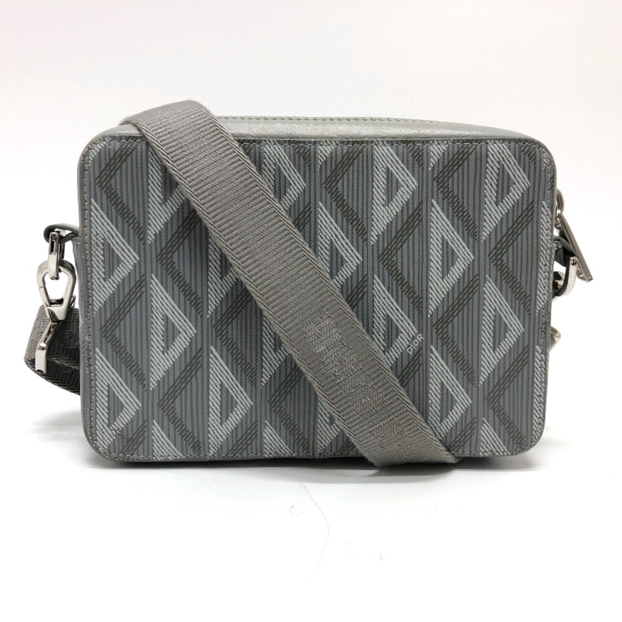 Christian Dior Gray Cloth Shoulder Bag (Pre-Owned)