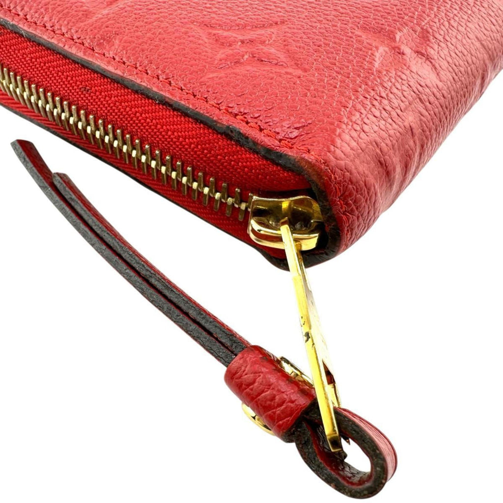 Louis Vuitton Monogram Empreinte Red Color Monogram Empreinte Long Wallet