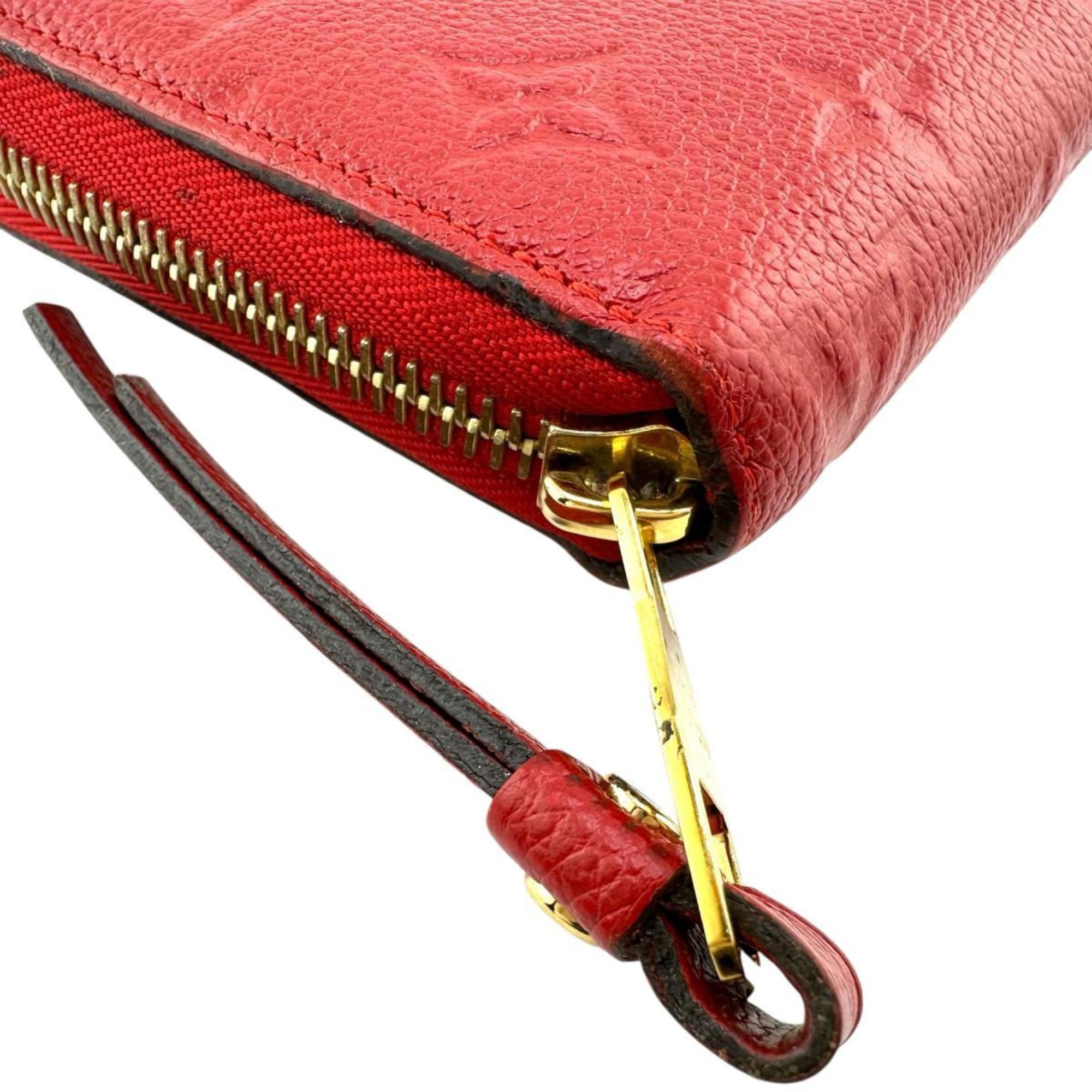 Louis Vuitton Monogram Empreinte Red Color Monogram Empreinte Long Wallet