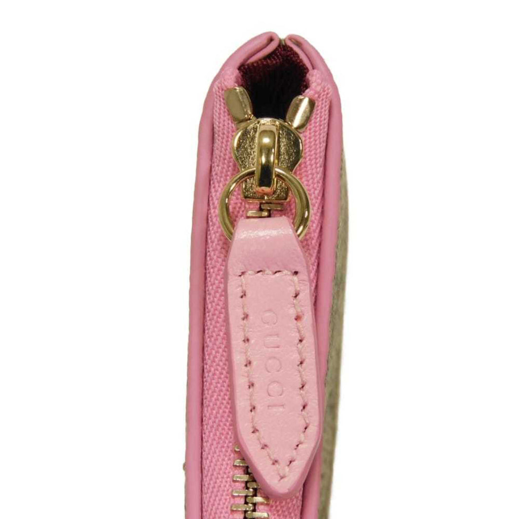 Gucci Gg Supreme Beige Gg Supreme Canvas Leather Coin Purse/Coin Case (Pre-Owned)
