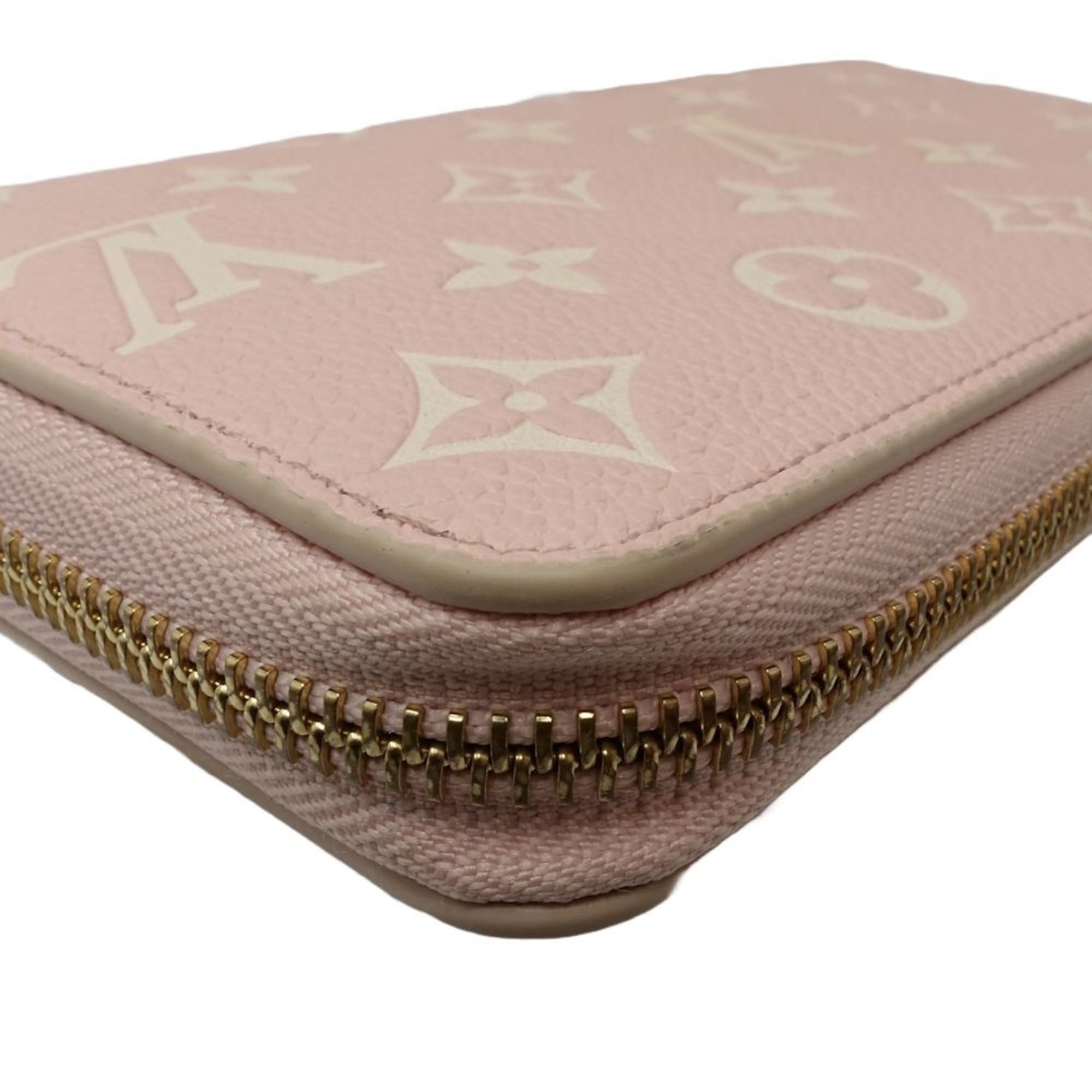 Louis Vuitton Beige Pink Yellow Monogram Empreinte Long Wallet