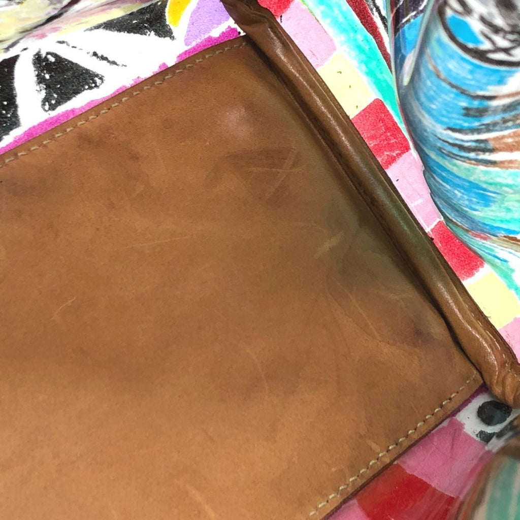 Prada Multi-Color Vinyl Leather Tote Bag