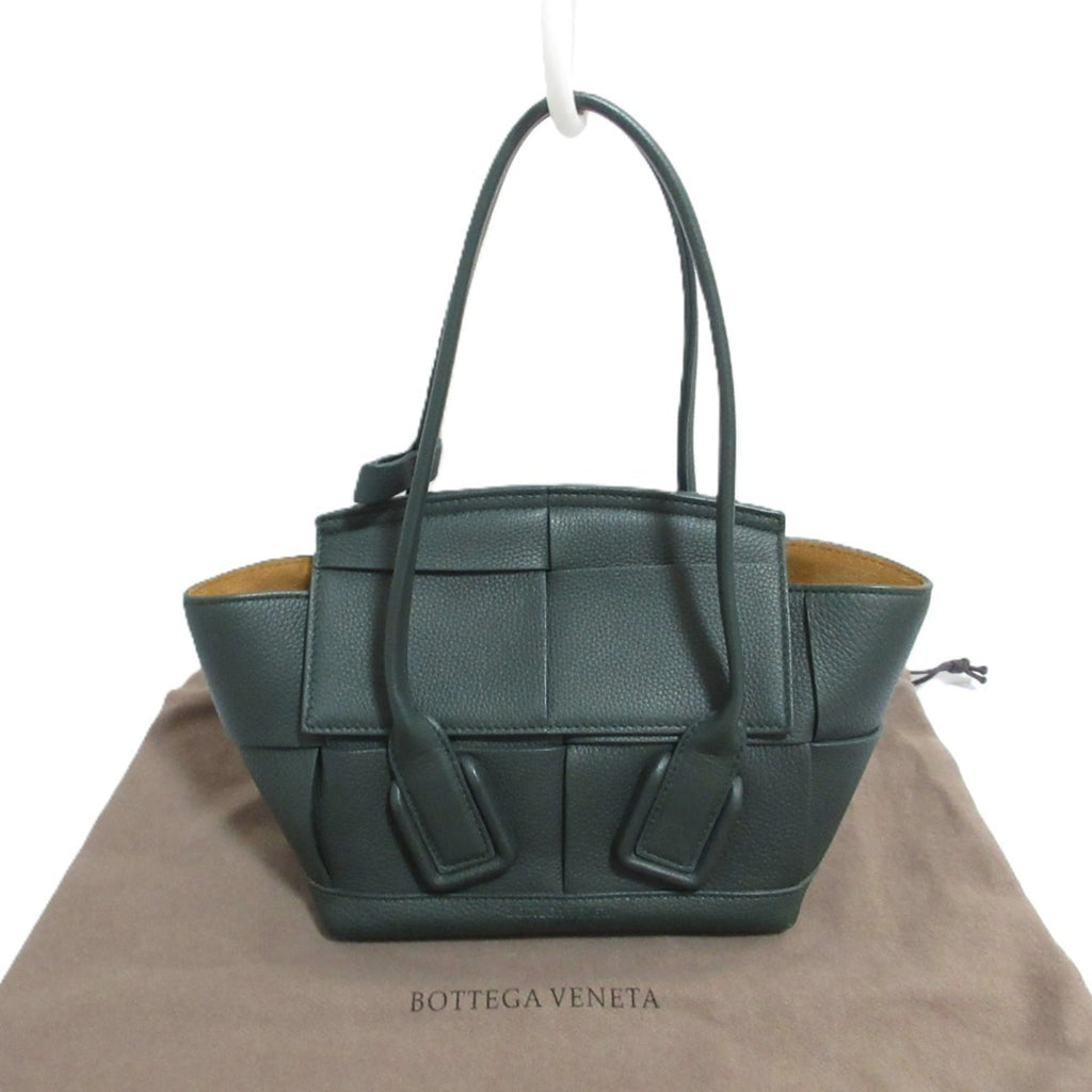 Bottega Veneta Green Leather Handbag Shoulder Bag