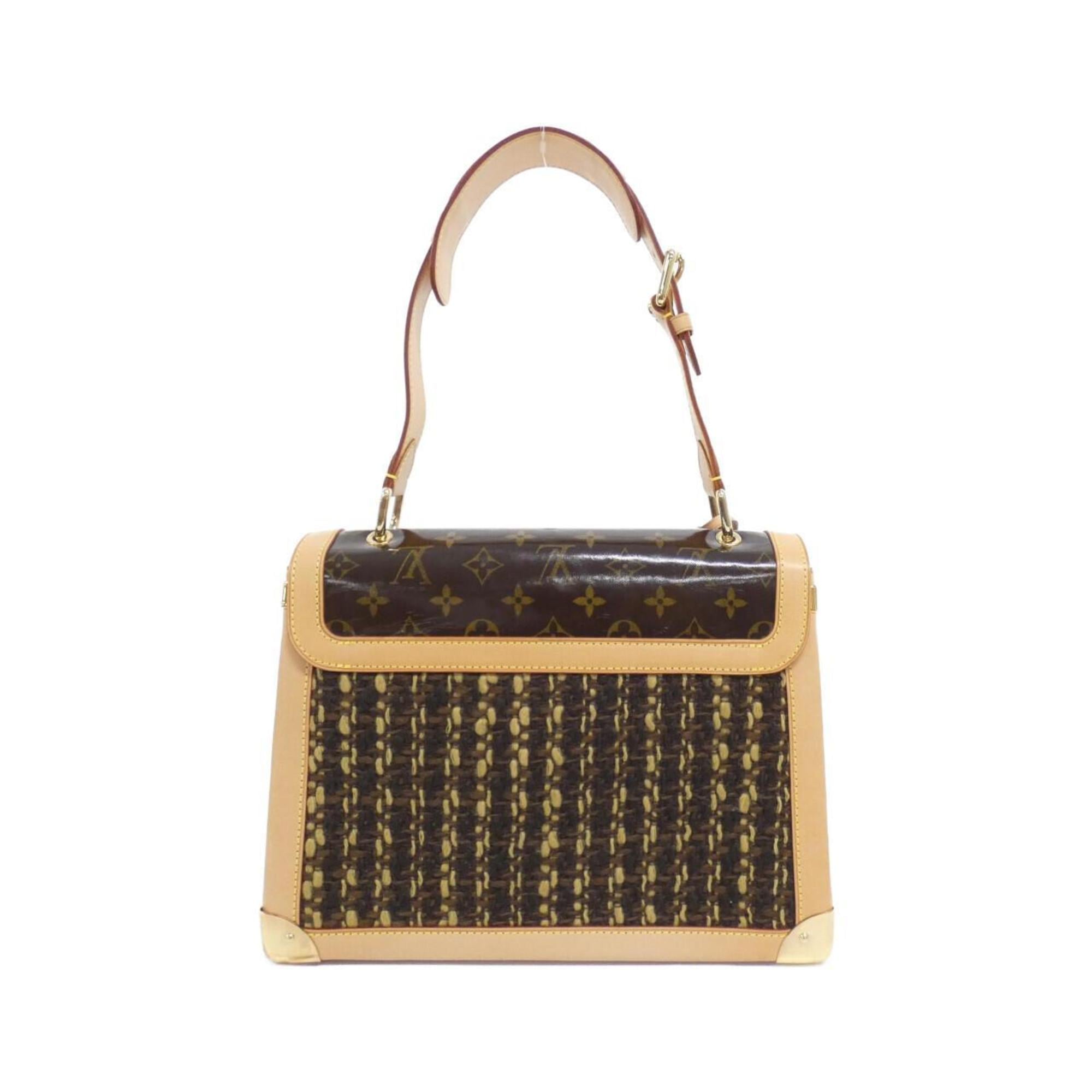 Louis Vuitton Brown Pvc Tweed Handbag