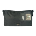 Prada Black Nylon Leather Messenger Bag Shoulder Bag